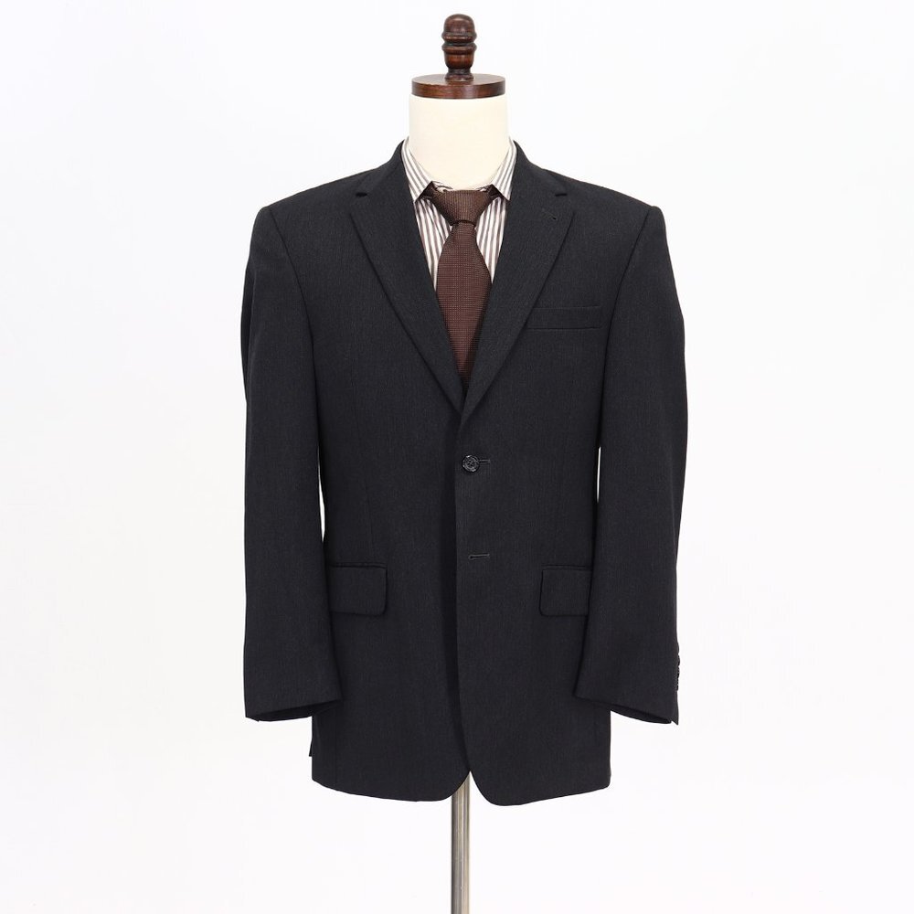 Jos. A. Bank 39R Gray Solid 2-Button Sport Coat Blazer Jacket B771